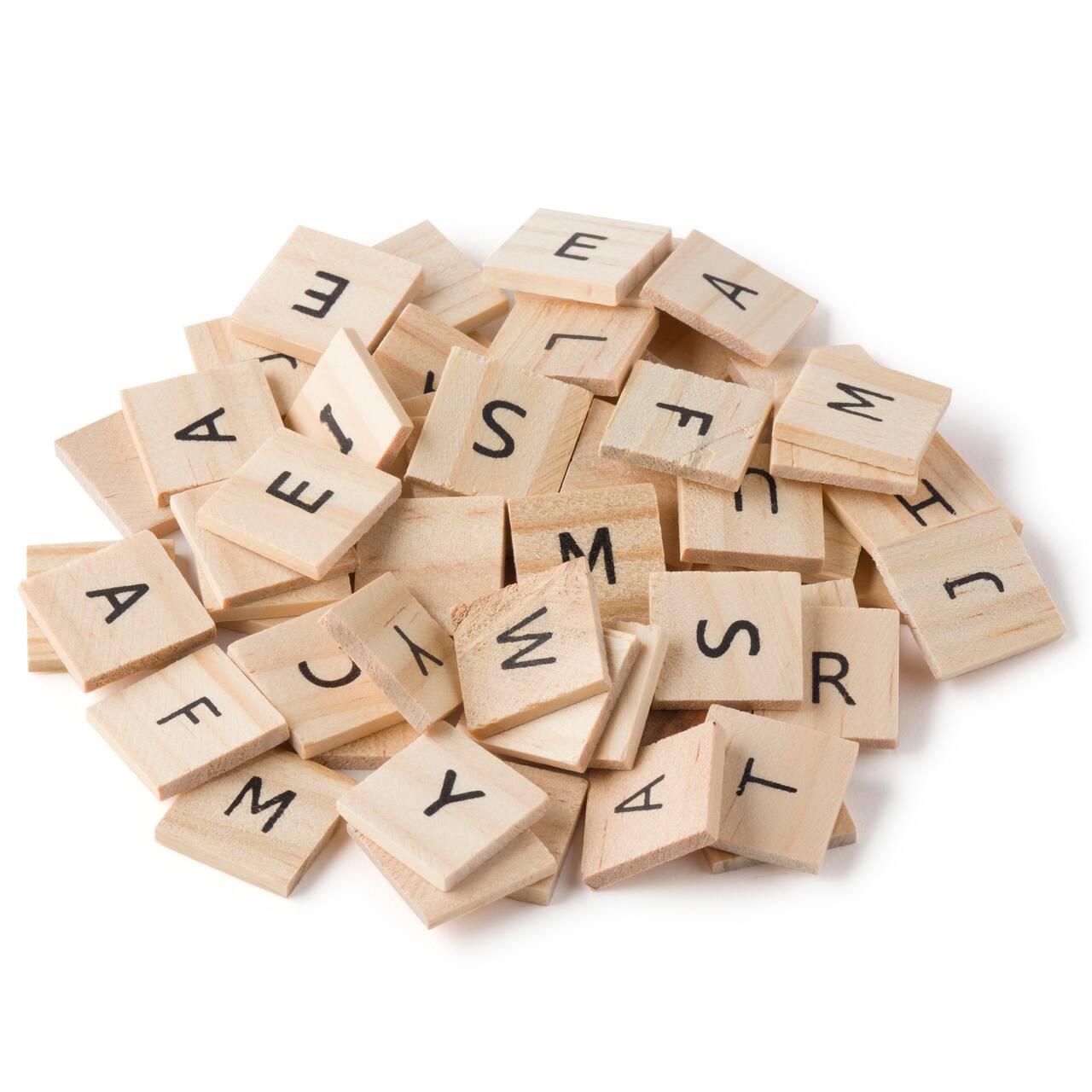 6 Packs: 60 ct. (360 total) 3/4" Wood Alphabet Tiles by Make Market®
